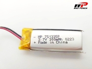 bateria do polímero do li de 300mAh 3.7V para a eletrônica Wearable de Bluetooth