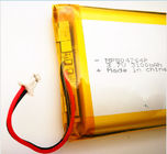 Bloco 804764 3100mah 3.7V da bateria do polímero do íon do lítio de 11,47 watts com o conector com o UL dos CB do KC