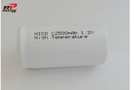 baterias recarregáveis de 1.2V C2500mAh NiCd, estábulo da bateria da iluminação de emergência