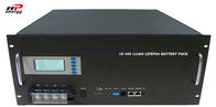 Exposição de carregamento alternativa do LCD da capacidade das baterias lifepo4 5U 48V 100Ah das telecomunicações