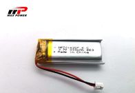 Bateria recarregável do polímero do lítio 300mAh de MSDS 3.7V 701435