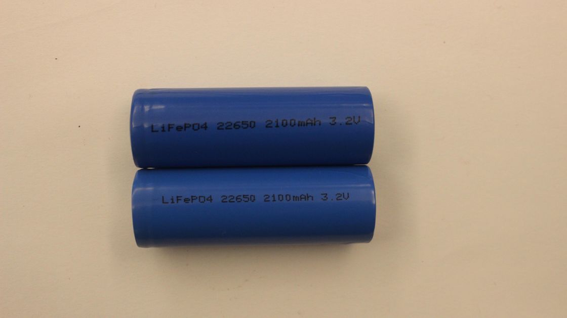 UL elétrico ROHS da bateria do lítio LiFePO4 do carro 22650 2100mAh 3.2V do golfe