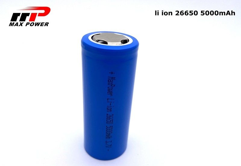 CB cilíndricos de 3.7V 5000mAh 26650 2C Li Ion Batteries KC