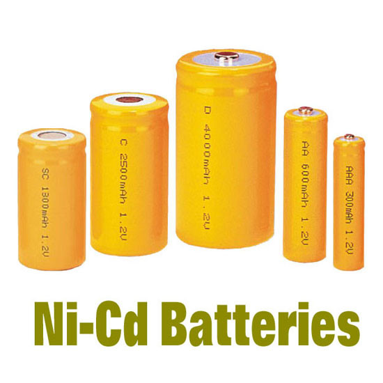 A bateria de NiCd embala AAA300MAH, poder do apoio de baterias recarregáveis