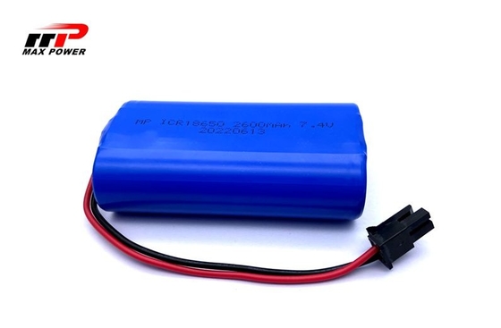 18650 CE Rohs de Ion Rechargeable Batteries do lítio de 2600mAh 7.4V para a iluminação do diodo emissor de luz
