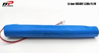 Lítio Ion Rechargeable Battery Pack 1200mAh 11.1V do NCR 18500 para o varredor da segurança