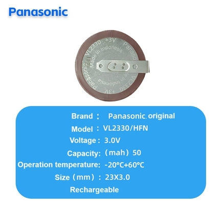 VL2330 3.0V Bateria de lítio primária 50mAh para desempenho duradouro