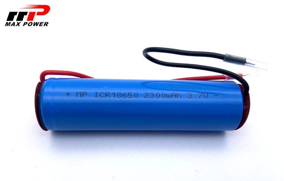 2300mAh 18650 3.7V Baterias recarregáveis de iões de lítio Resistência a altas temperaturas
