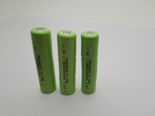 UL 3.6V 200mAh NIMH Baterias recarregáveis 1/3BBB pacote de bateria customizado NIMH pronto para usar NIMH baterias longa vida útil