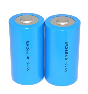 Er26500 3.6v 8500mah 9ah lisocl2 bateria Er26500 bateria de lítio de tamanho C 3.6V 9000mah bateria primária de lítio
