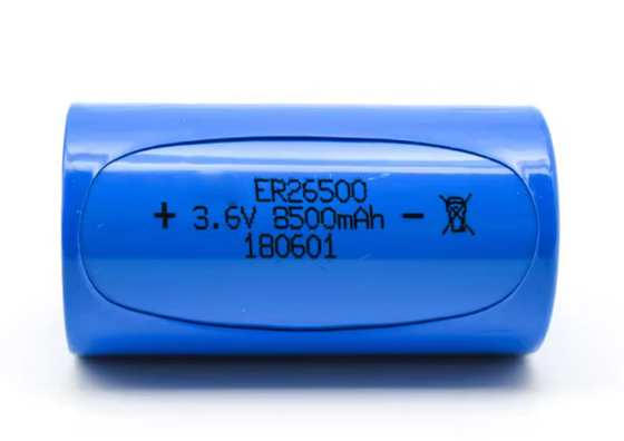 Er26500 3.6v 8500mah 9ah lisocl2 bateria Er26500 bateria de lítio de tamanho C 3.6V 9000mah bateria primária de lítio
