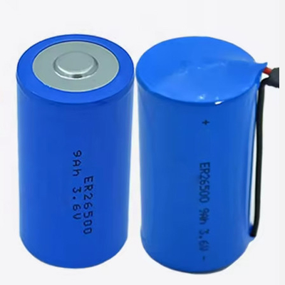 Er26500 3.6v 8500mah 9ah lisocl2 bateria Er26500 bateria de lítio de tamanho C 3.6V 9000mah bateria primária de lítio