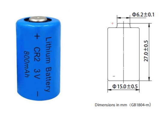 Bateria Li Mno2 CR2 CR15270 Durável CR2 3.0V 800mAh 3.0v 800mAh 900mAh bateria de lítio