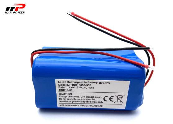 Bateria de íon de lítio 14,4V 18650 3500mAH para aspirador de pó robô de limpeza