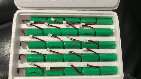 Bateria recarregável de 110mAh 4.8V Ni-MH Bateria de botão NiMH Bateria de botão 4.8V 110mAh