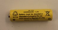 UL cilíndrico das baterias recarregáveis AA900mAh de 1.2V NICD