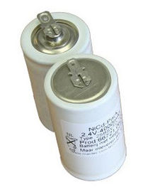 A bateria do de alta energia 4000mAh Nicd embala 2.4V EN60598-2-22 para o sinal luminoso