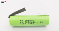 Tipo recarregável peso leve do barbeador da lâmina do bloco 10C da bateria de AA2000mAh 1.2V Nimh
