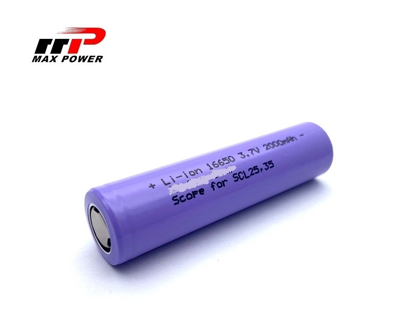 Li16650C 3.7 V 2000mah Bateria recarregável de íons de lítio Célula OEM serviço CE UL CB