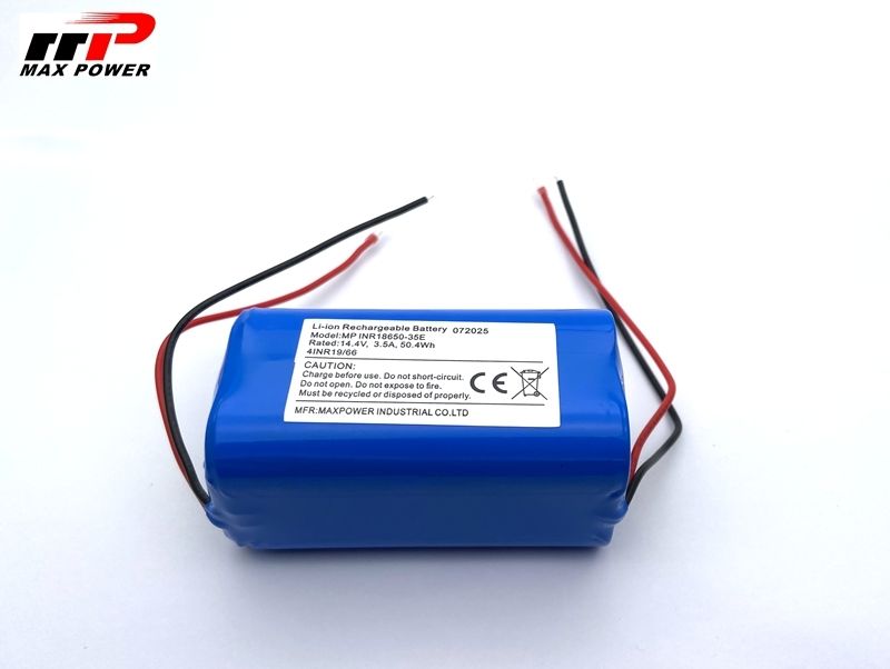 Bateria de íon de lítio 14,4V 18650 3500mAH para aspirador de pó robô de limpeza