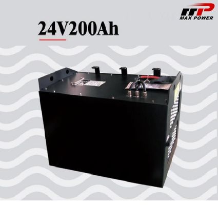 Bateria de lítio LiFePO4 24V 200AH eilhadeira recarregável de ciclo profundo