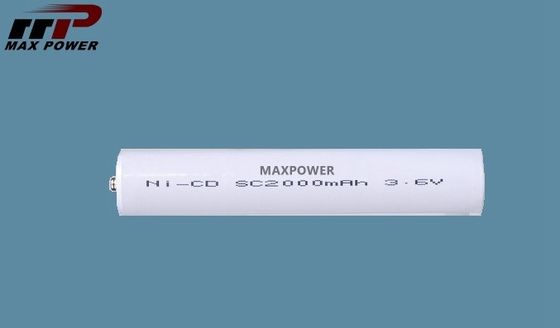 bateria de lanterna elétrica 3.6V recarregável, bateria de SC2000mAh NiCd