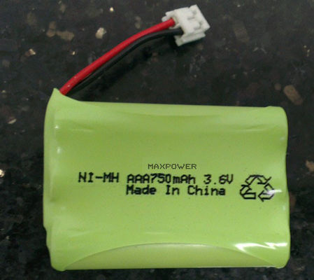 A bateria pronto para uso de AAA750 Nimh embala 3.6V para o monitor do bebê