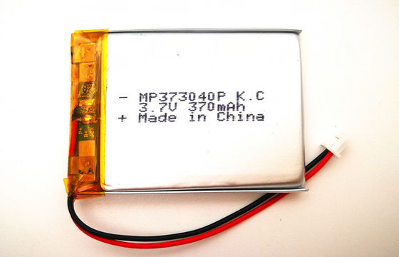 Bloco recarregável 3,7 V 353040 370mah da bateria do polímero do íon do lítio do dispositivo bonde com o UL dos CB do KC