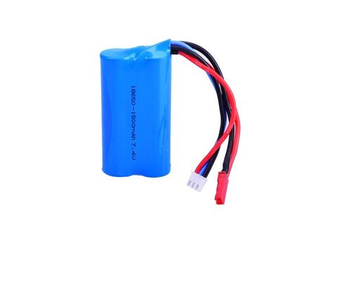 taxa da descarga das baterias recarregáveis 15C do íon do lítio 7.4V 18650 1500mAh para Aeromodel/brinquedo bonde