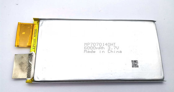 60C Rate Li Ion Polymer Battery Pack alto C7070140HT 6000mah 3.7V