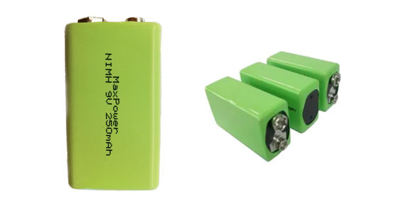 bateria recarregável IEC62133 de 250mAh 300mAh 9V Nimh