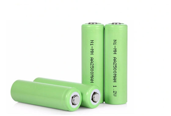 O auto de AA2500 2500mAh 1.2V descarrega a bateria de Nimh recarregável