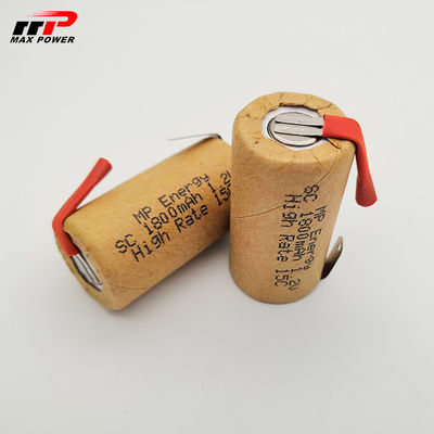 Baterias recarregáveis secundárias 1.2V 1800mAh de Nicad C NiCd do poder superior