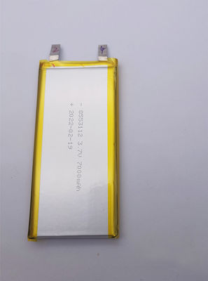 bateria 0.2C 3.7V KC 8553112 do polímero do lítio 7000mah com UL IEC62133